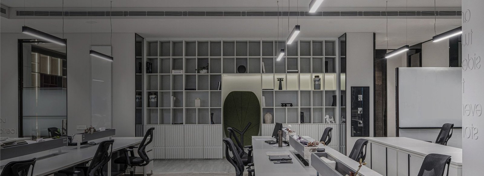 Simplified machine workshop office